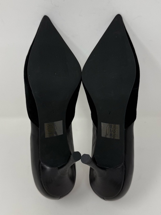 New Jeffrey Campbell Volturi Pump Black Suede Combo Sz 7 - Picture 12 of 12